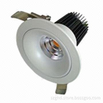 LED COB Downlight, 16.5W Power, Ceramic Body, PC Cover Materials, 950lm Lumen